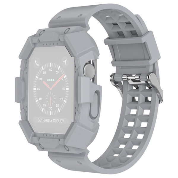 Apple Watch (45 mm) cool urrem med cover - Grå Silver grey