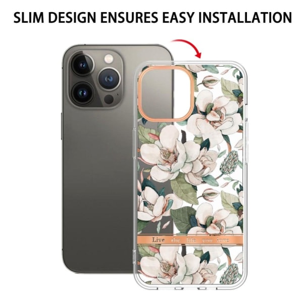 Super Slim och Hållbar Mjukskal till iPhone 14 Pro Max - Hc001 Green Gardenia Grön