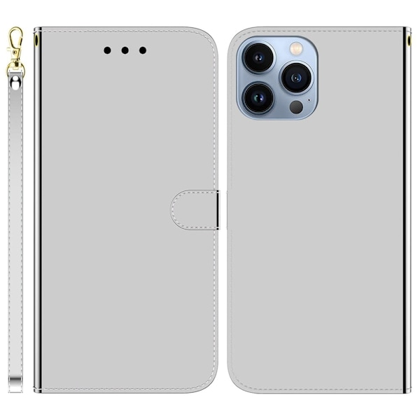 Mirror iPhone 15 Pro Max fodral - Silver/Grå Silvergrå