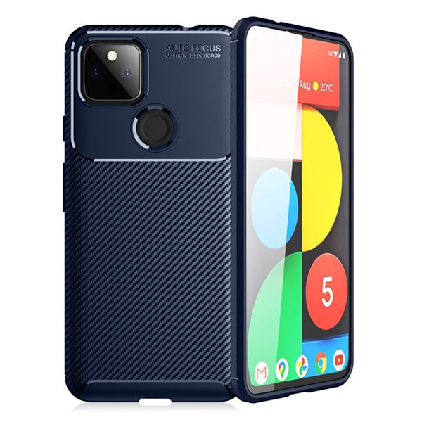 Carbon Shield Google Pixel 5a kotelot - Sininen Blue