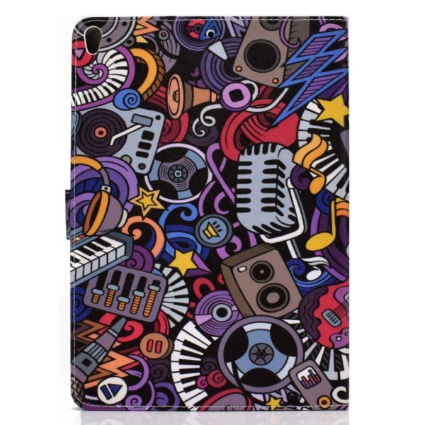 iPad Pro 10.5 (2019) Stilfuldt mønster læder etui - Tegneserie m Multicolor