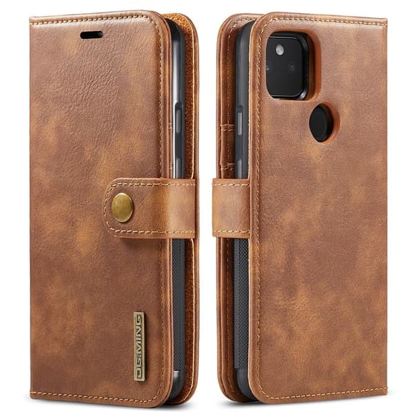 DG.Ming Google Pixel 5a 2-in-1 Pung Etui - Brun Brown