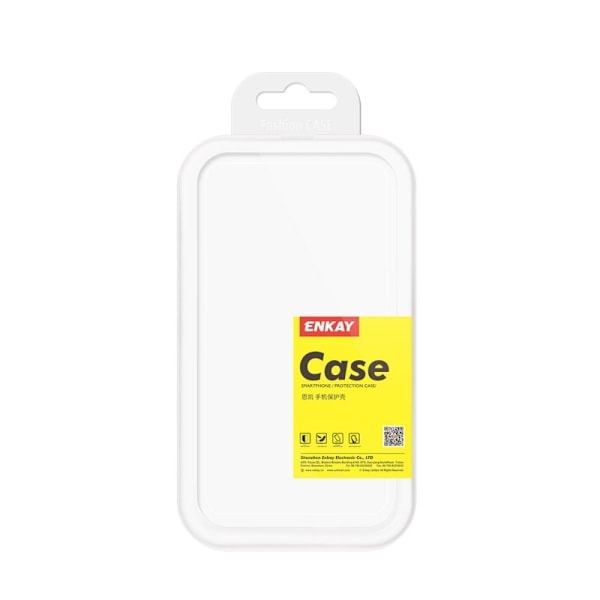 ENKAY genomskinligt droppsäkert fodral för Xiaomi Redmi Note 9 / 9T / 9 Power Transparent