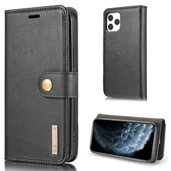 DG.Ming iPhone 13 Pro Max 2-in-1 Lompakko Suojakotelo - Musta Black