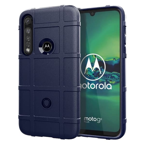 Rugged Shield Motorola Moto G8 Plus skal - Blå Blå