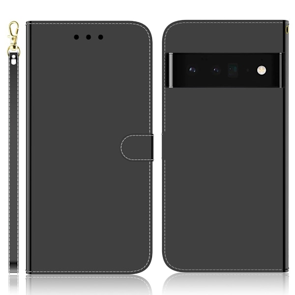 Mirror Google Pixel 6 Flip Etui - Sort Black