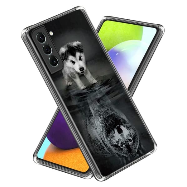 Deco Samsung Galaxy S24 cover - Hund Og Ulv Black