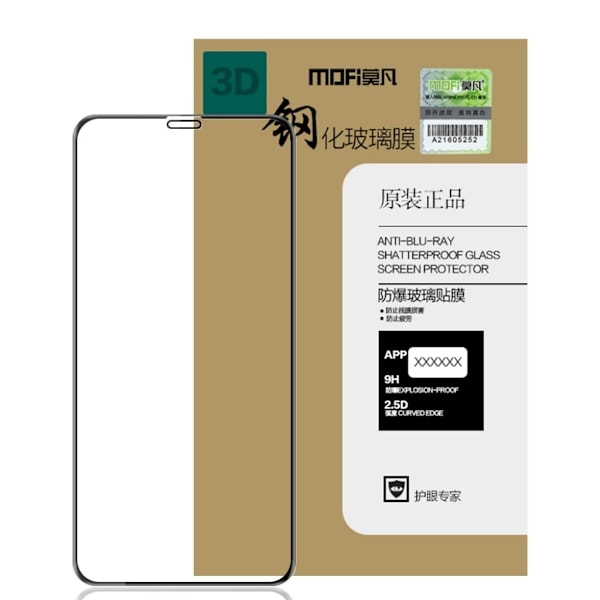 MOFI iPhone XS 3D curved tempered glass screen guard Transparent