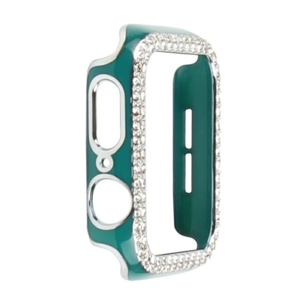 Apple Watch 40 mm dubbelfärgat strassfodral - Grön / Grön Grön