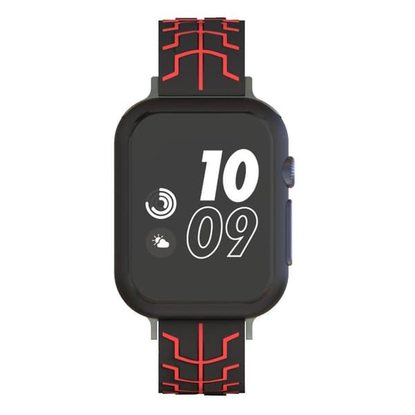 Apple Watch Series 4 40mm fish bone silikone Urrem - Sort / Rød Black