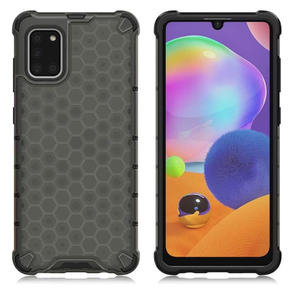 Bofink Honeycomb Samsung Galaxy A31 skal - Silver/Grå Silvergrå