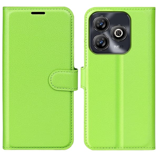 Classic ZTE Blade A75 flip kuoret - Vihreä Green