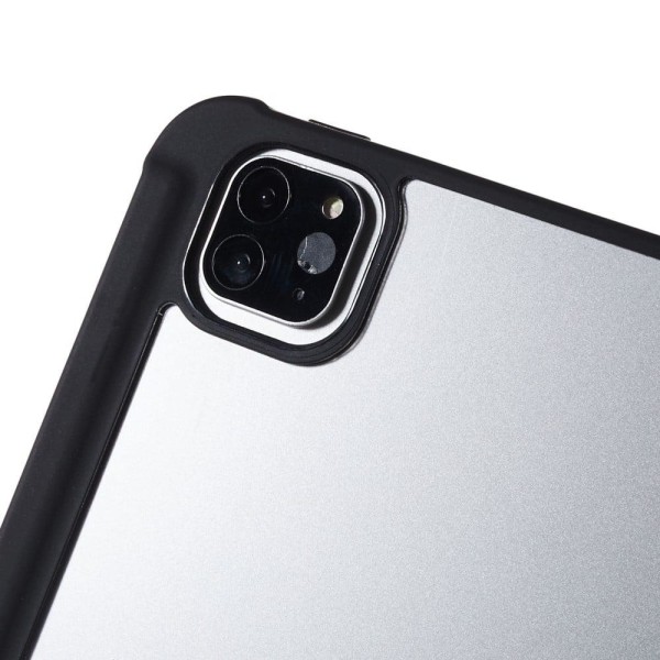 iPad Pro 12.9 (2022) / (2021) / (2020) tredubbelt fodral i läder och akryl - Svart Svart