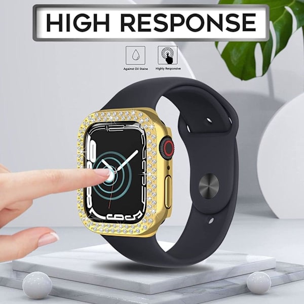 Apple Watch SE 2022 (40 mm) strassdekorationsfodral - Guld Guld