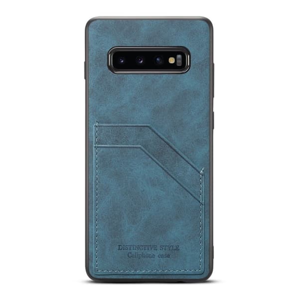 Dual Card Samsung Galaxy S10 kotelot - Sininen Blue