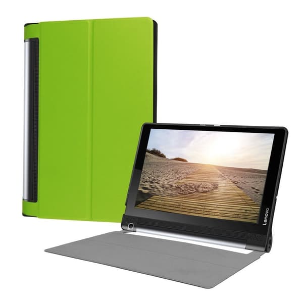 Lenovo Tab 3 Plus 10 PU Lær Flip Etui - Grønn Green