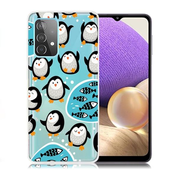 Deco Samsung Galaxy A32 5G kotelot - Pingviini Multicolor
