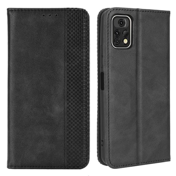 Bofink Vintage Umidigi A13 Pro Nahkakotelo - Musta Black