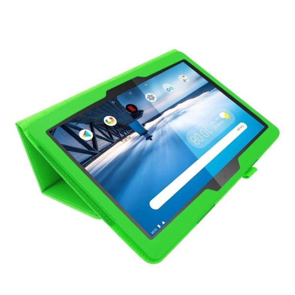 Lenovo Tab M10 lædercover med litchi tekstur - grøn Green