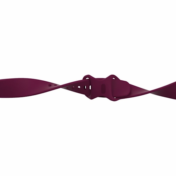 Fitbit Versa 3 / Sense silikon klockarmband - vinröd Size: S Röd