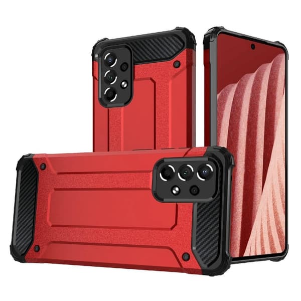 Armour Guard Samsung Galaxy A73 skal - Röd Röd