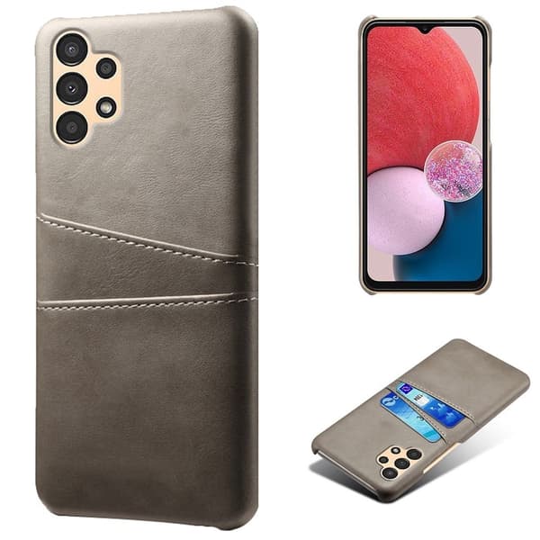 Samsung Galaxy A13 4G skal med korthållare - Silver/Grå Silvergrå