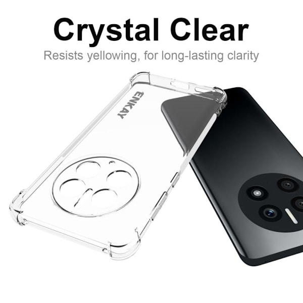 ENKAY klart faldsikkert etui til Huawei Mate 50 Pro Transparent