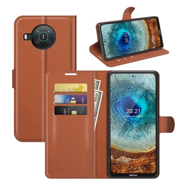 Classic Nokia X10 / Nokia X20 fodral - Brun Brun