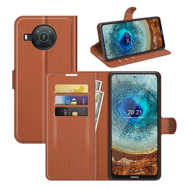 Classic Nokia X10 / X20 Flippetui - Brun Brown