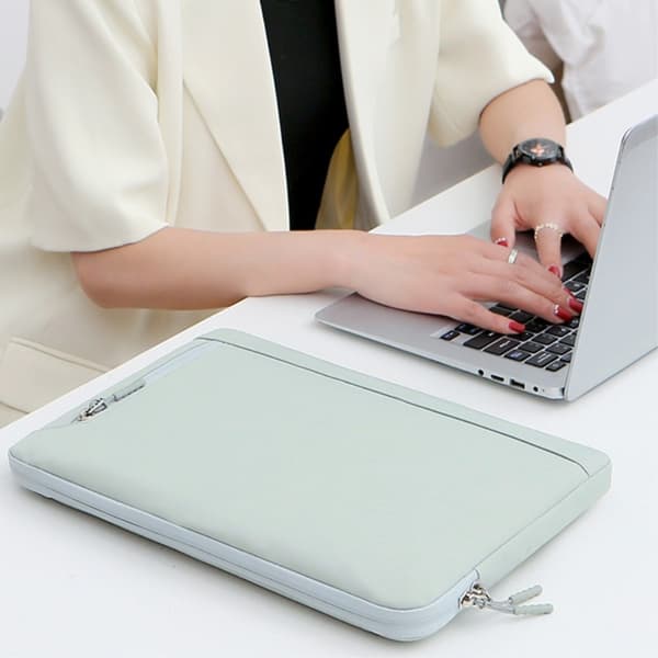 D6 Ultra-Thin 13.3" Laptop Sleeve Vandtæt Oxford Cloth Notebook Computer taske - Blå Blue
