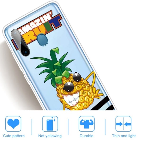Deco Samsung Galaxy A11 / M11 Cover - Ananas Multicolor