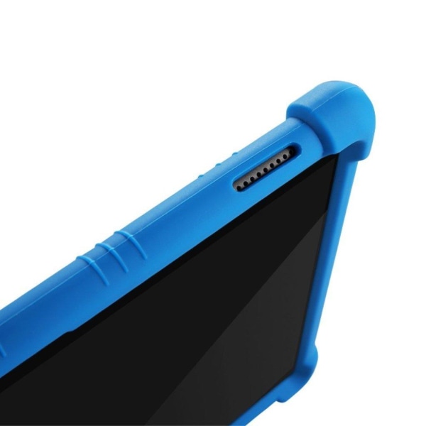 Silikone slide-out kickstand design etui til Lenovo Tab M10 FHD Blue