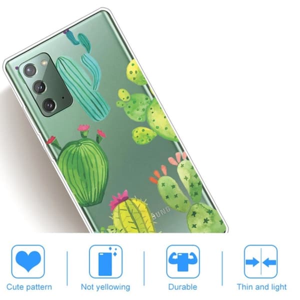 Deco Samsung Galaxy Note 20 Etui - Kake Green