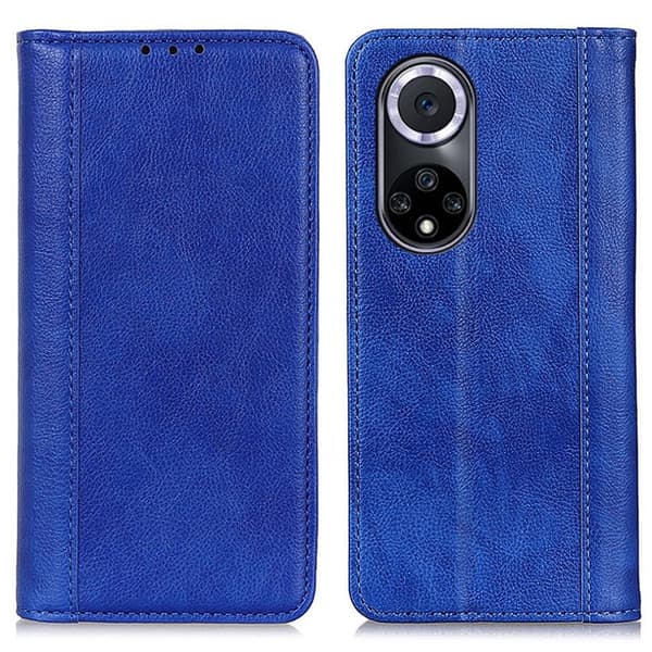 Äkta läder Honor 50 fodral med magnetisk stängning Blå
