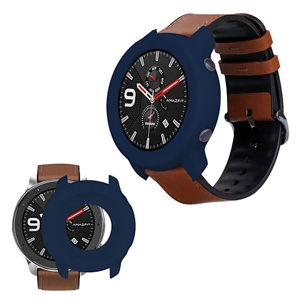 Amazfit GTR 42mm silikone bumper - Mørkeblå Blue