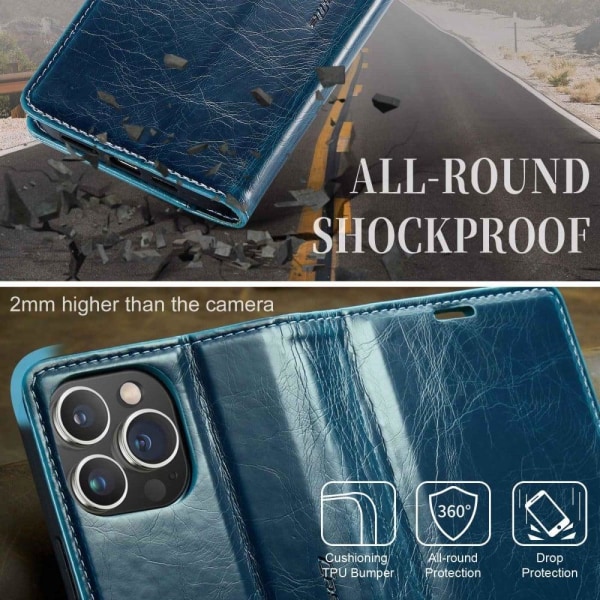 CaseMe iPhone 13 Pro Smooth Suojakotelo - Sininen Blue