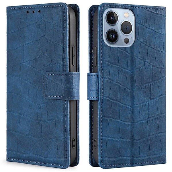 Croco iPhone 14 Pro Max cover - Blå Blue