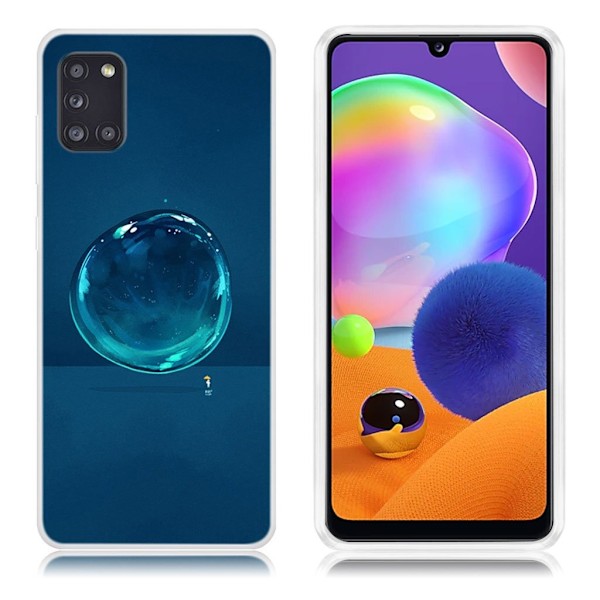 Deco Samsung Galaxy A31 Cover - Vanddråbe Blue