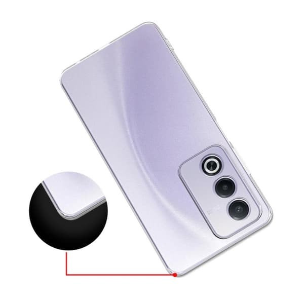 Erittäin ohut läpinäkyvä kotelo Oppo A3 Pro Transparent
