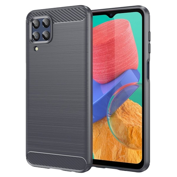 Carbon Flex Samsung Galaxy M33 5G skal - Silver/Grå Silvergrå