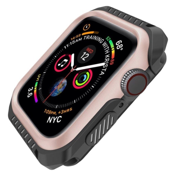 Apple Watch Series 5 44mm kestävä metallikehys - Ruusukulta Pink