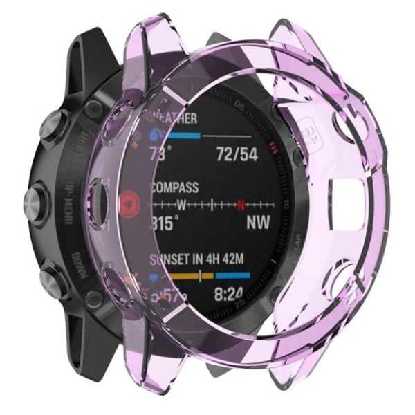 Garmin Fenix 6 Pro klar ramme - Lilla Purple