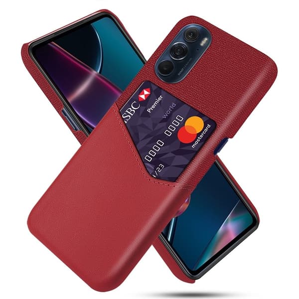 Bofink Motorola Edge X30 Kort Cover - Rød Red