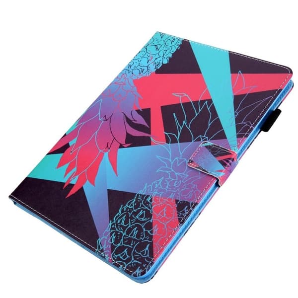 iPad Air (2019) mønster læretui - Farget Pineapple Maleri Multicolor