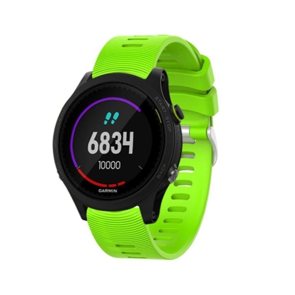 Garmin Forerunner 245 simple silicone watch band - Green Green