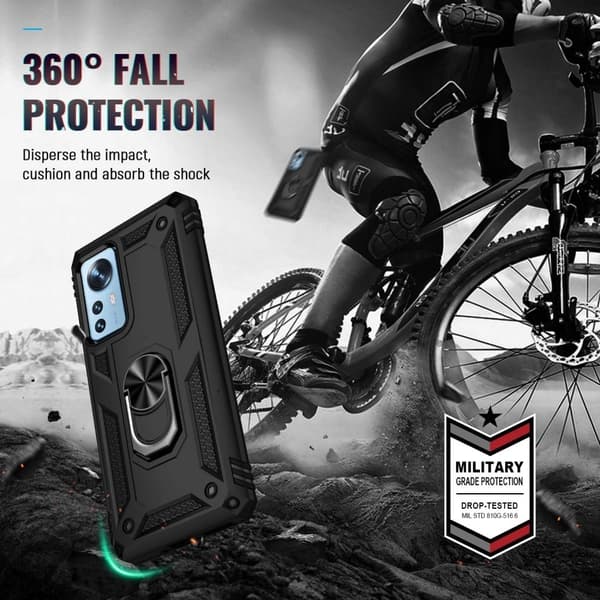 Bofink Combat Xiaomi 12 Pro deksel - Svart Black