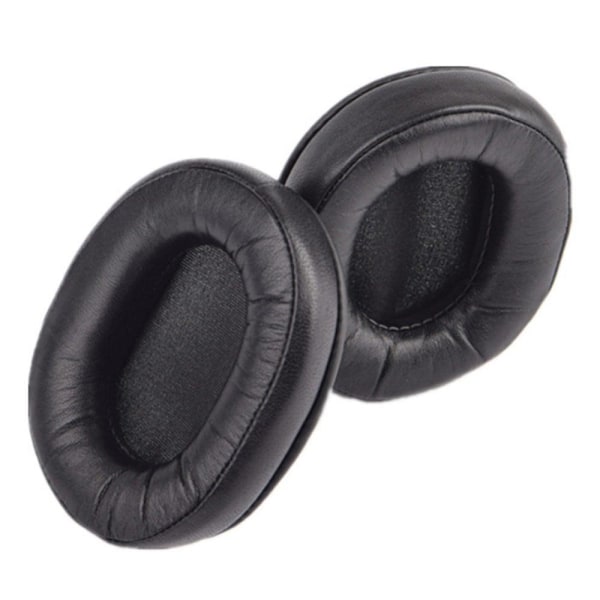 1 Pair Audio-Technica ATH-M50X / MSR7 / M40 / M20 leather ear cu Svart