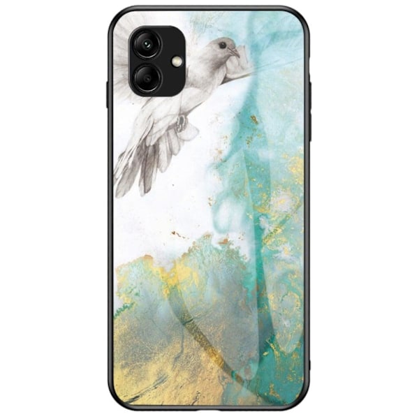 Fantasy Marmor Samsung Galaxy A04 skal - Flygande Duva Marmor Grön