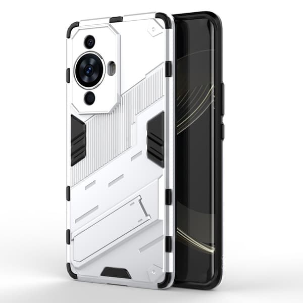 Shockproof Hybrid Deksel med A Modern Touch til Huawei Nova 11 - Hvit White