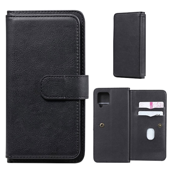 10-slot Pung Etui til Samsung Galaxy A42 5g - Sort Black